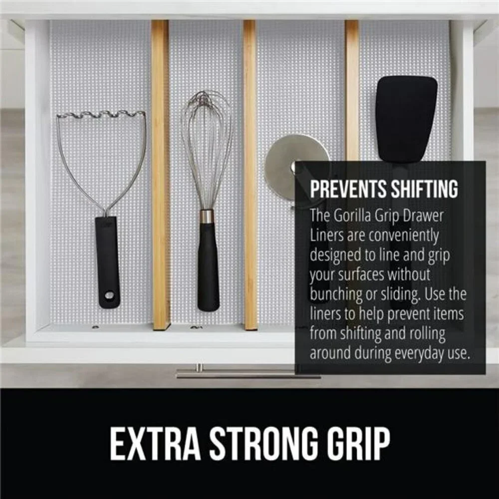 Drawer Shelf and Cabinet Liner Thick Strong Hold Non-Adhesive Liners Protect Kit